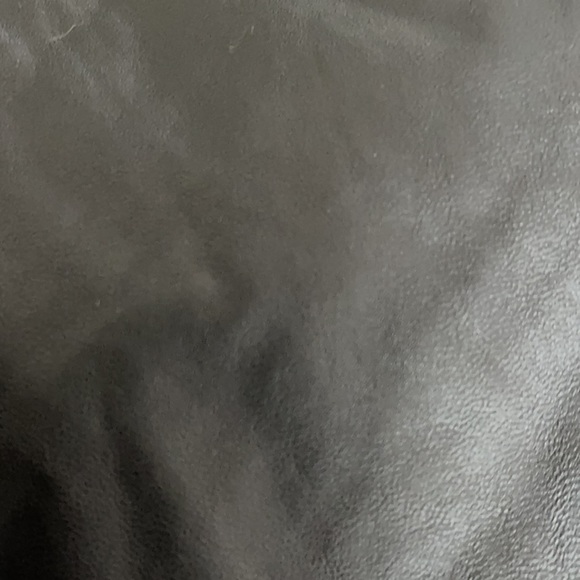 Jones NY unique dress. Faux leather and knit. - Picture 2 of 4